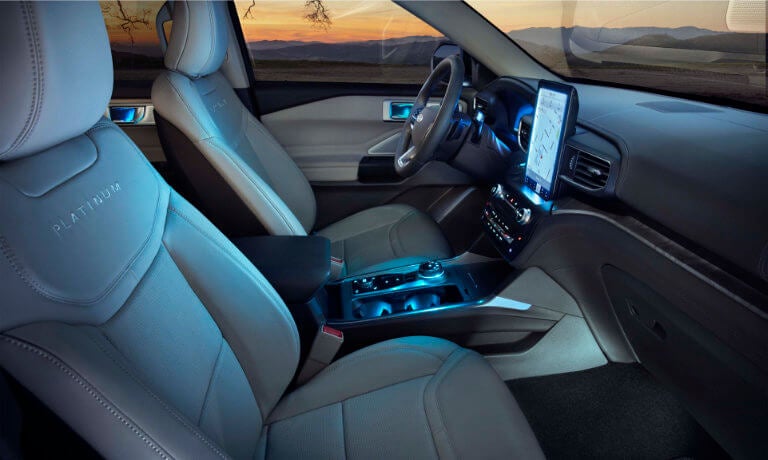 2022 Ford Explorer interior front seat side view