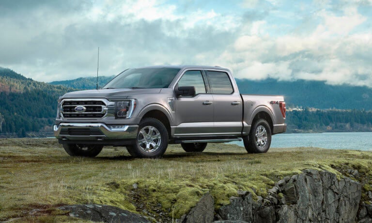 2023 Ford F-150 parked by scenic lake