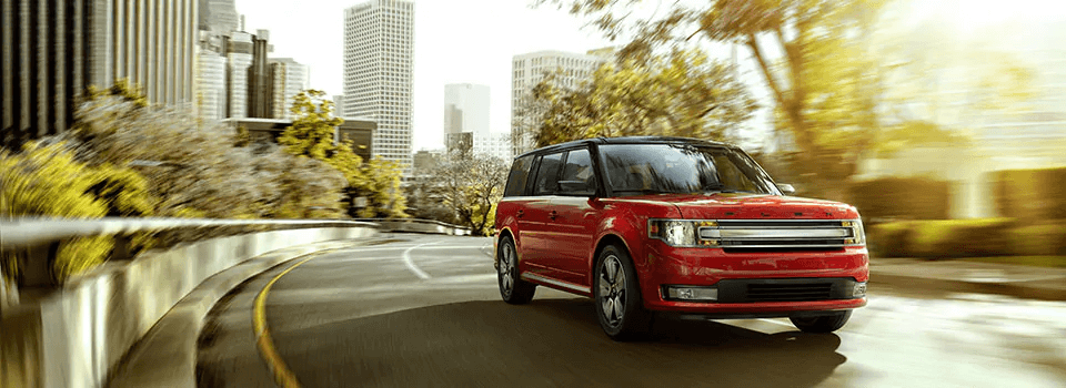 2019 Ford Flex driving in a park
