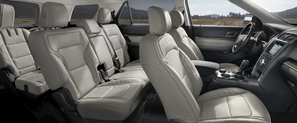 Seating arrangement on the 2019 Ford Explorer