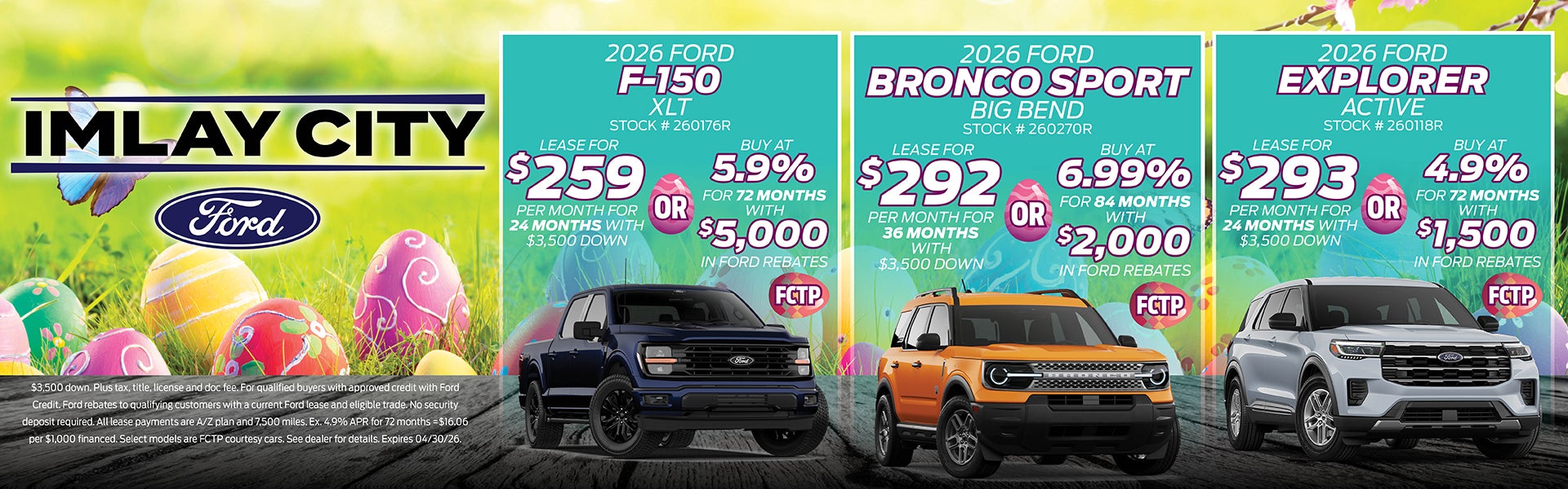 April Deals | Imlay City Ford