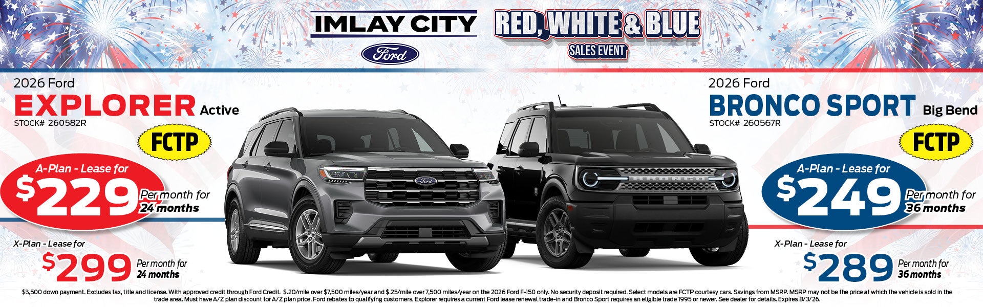 Red, White, & Blue Sales Event | Imlay City Ford
