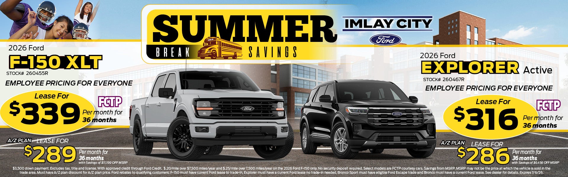 Summer Break Savings | Imlay City Ford