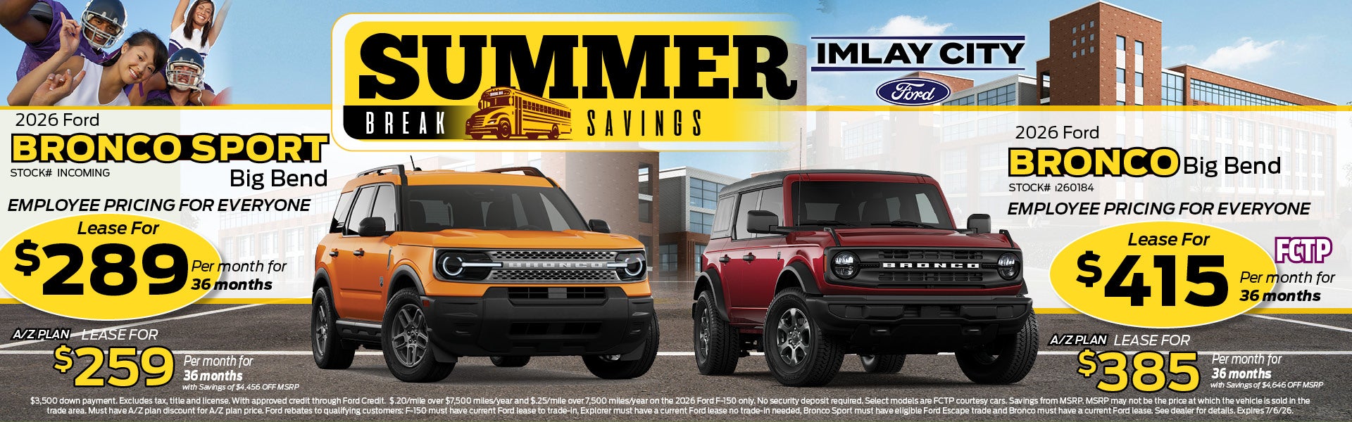 Summer Break Savings | Imlay City Ford