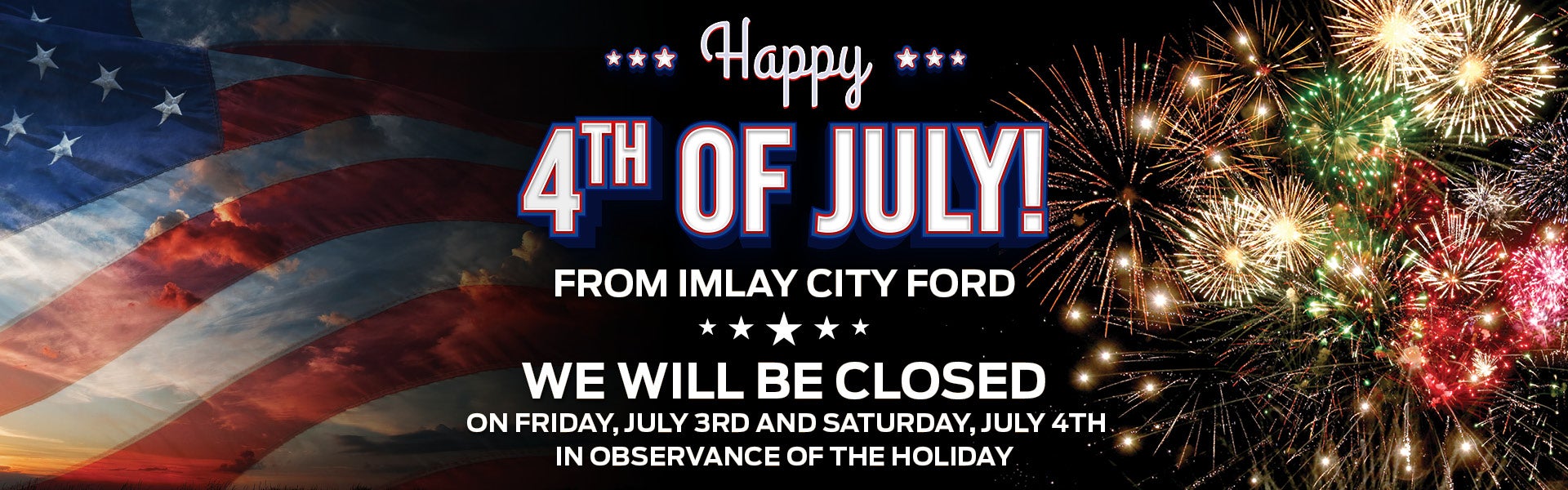 Holiday Hours | Imlay City Ford