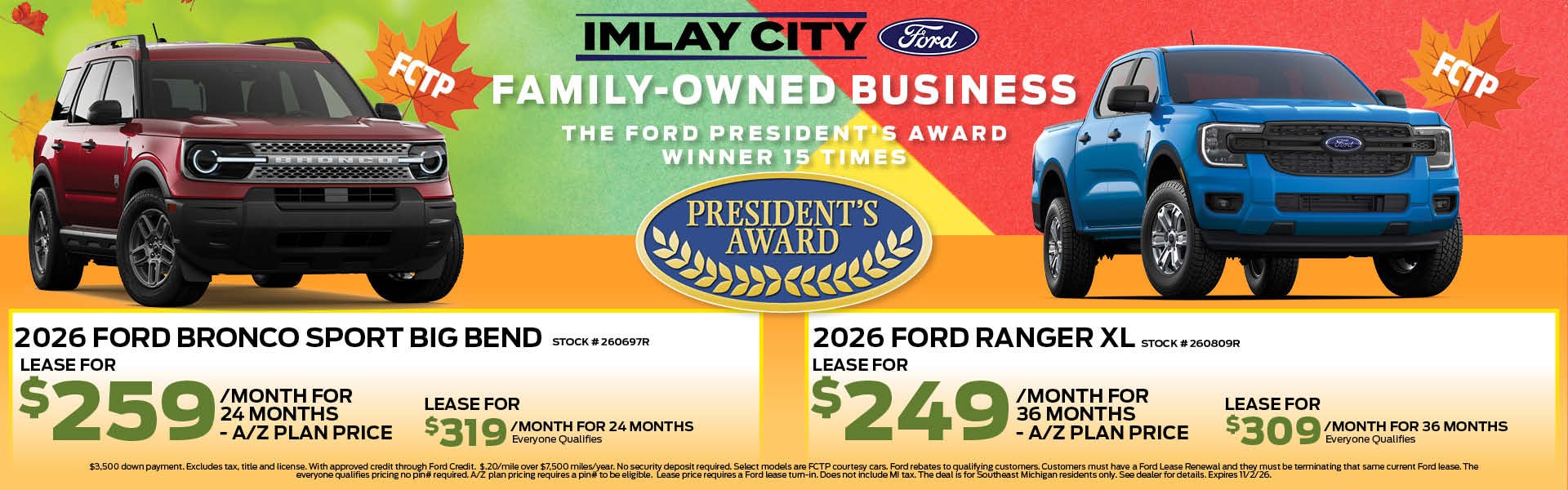 October Specials | Imlay City Ford