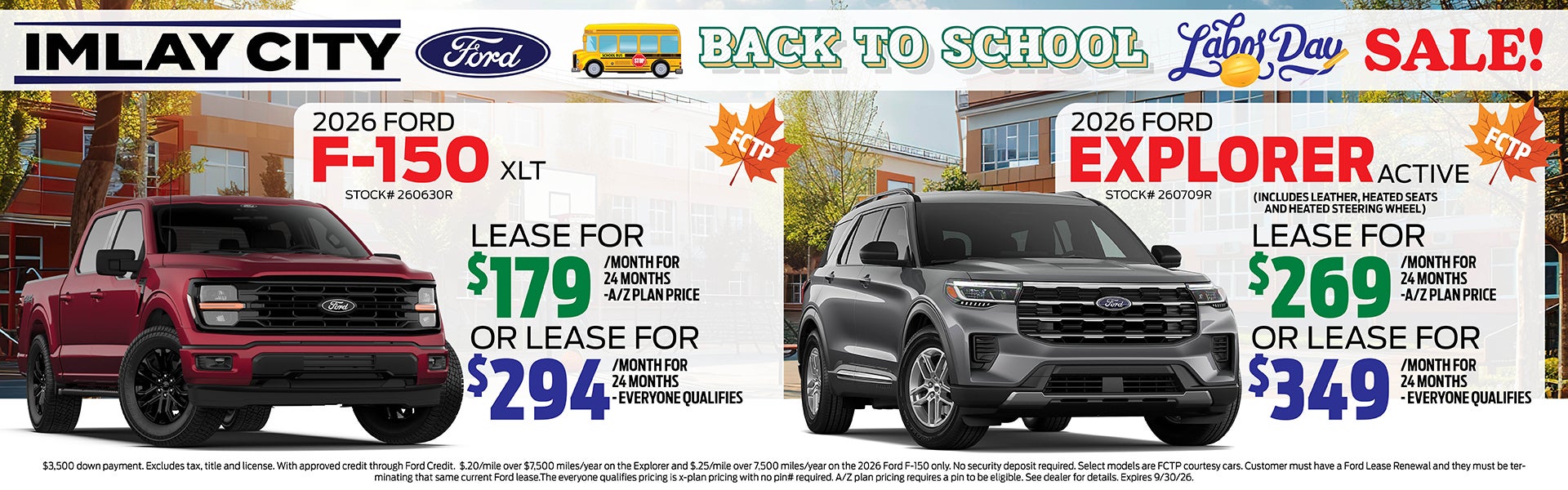 Back To School Sales Event | Imlay City Ford