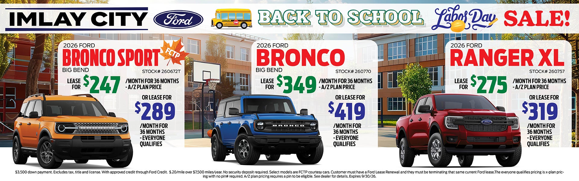 Back To School Sales Event | Imlay City Ford