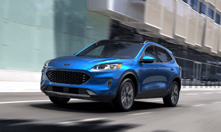 2021 Ford Escape driving in the city