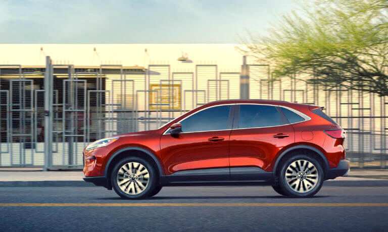 2022 Ford Escape parked by a contemporary building