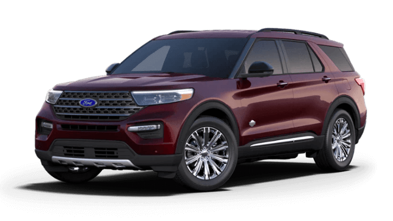 2022 Ford Explorer King Ranch in Burgundy Red