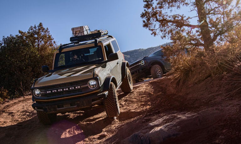 2023 Ford Bronco offroading with luggage