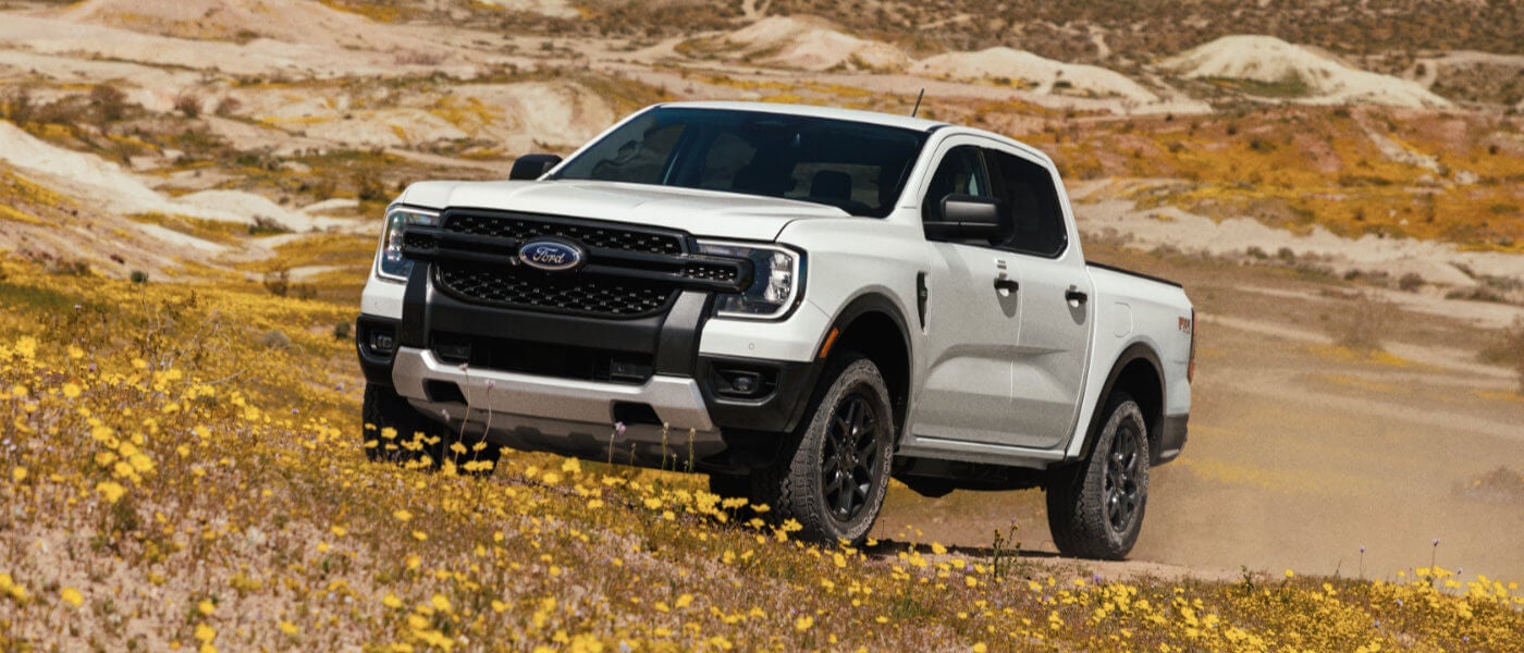 2024 Ford Ranger in a desert field