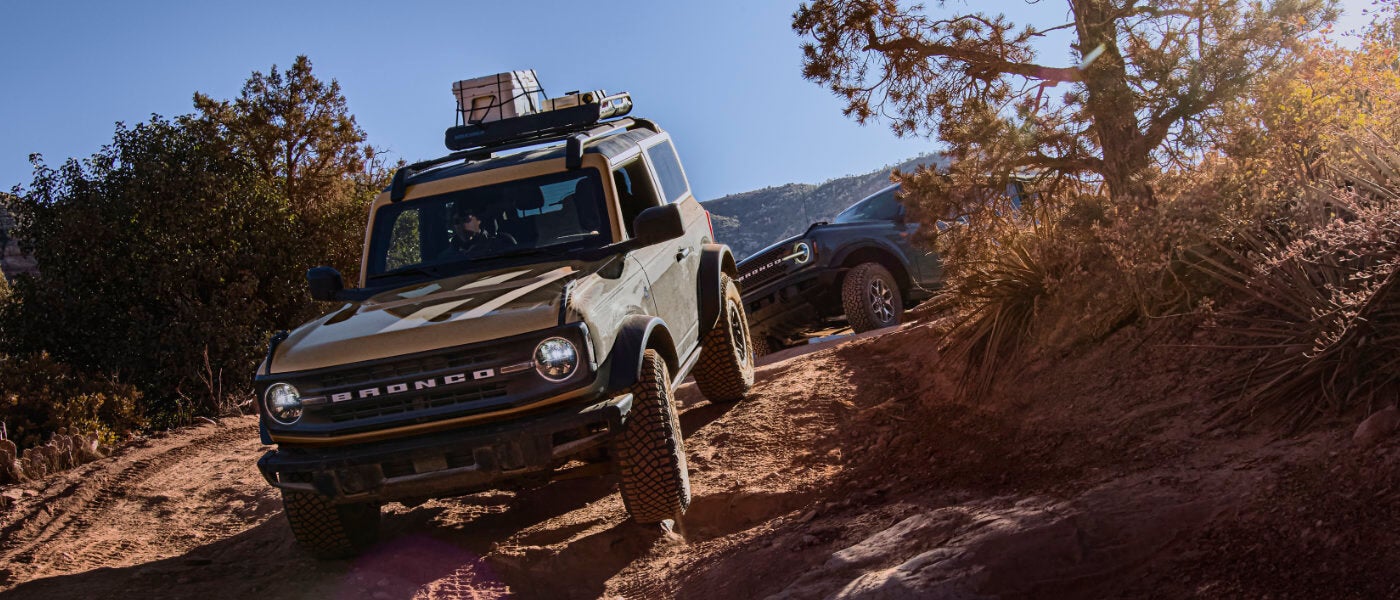 2025 Ford Bronco offroading with luggage