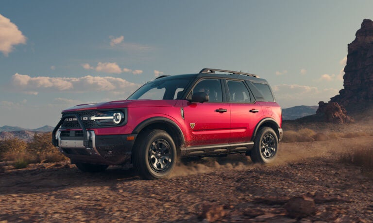 2025 Ford Bronco Sport driving in desert