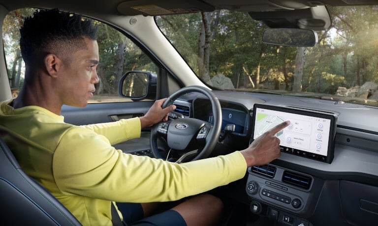 2025 Ford Maverick interior front with driver