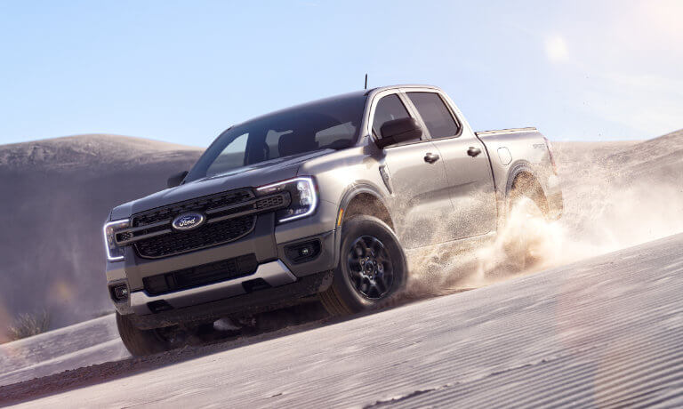 2025 Ford Ranger offroading in desert sand