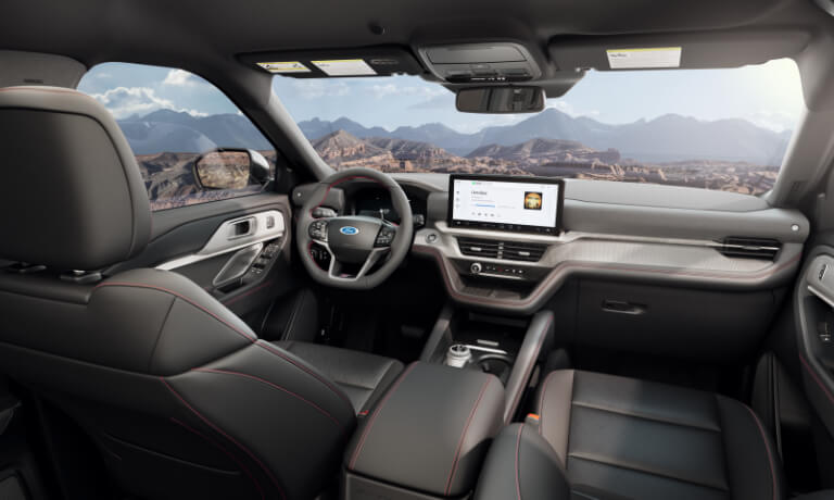2026 Ford Explorer interior front seats and dash