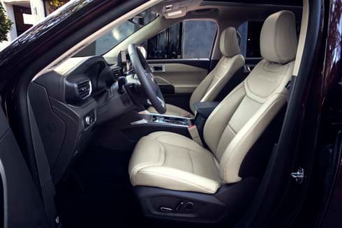 2020 Ford Explorer interior seating