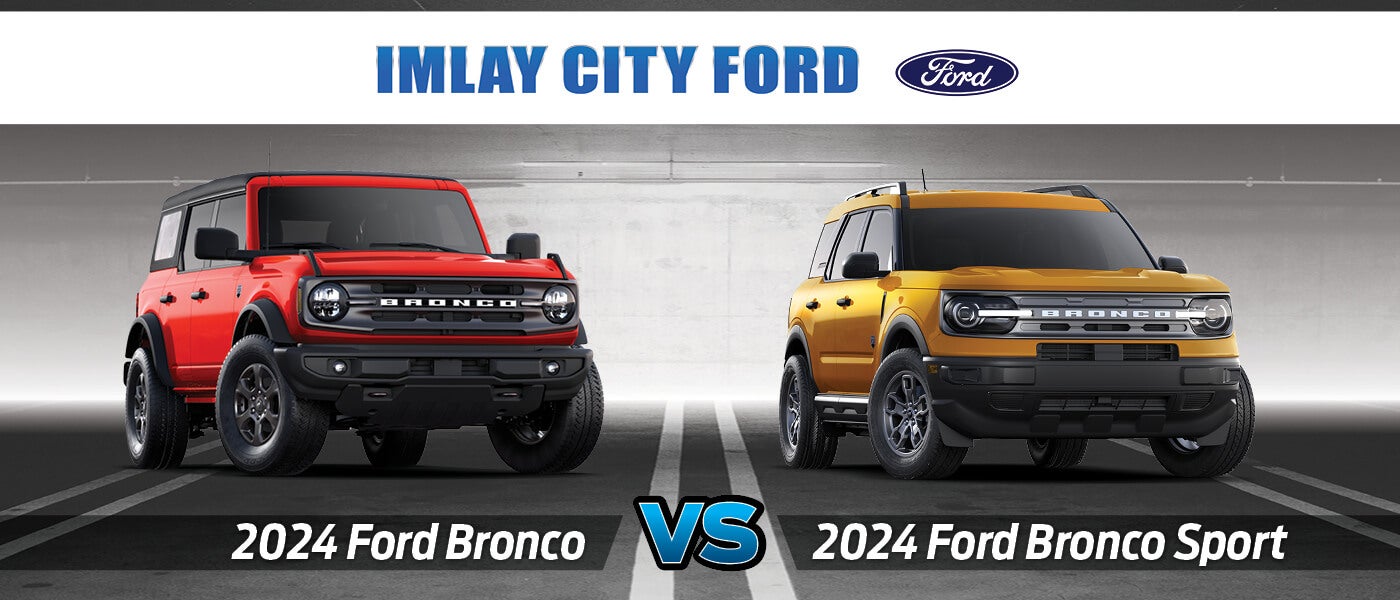2024 Ford Bronco vs. Bronco Sport