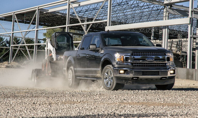 2021 Ford F-150 Driving on a construction site