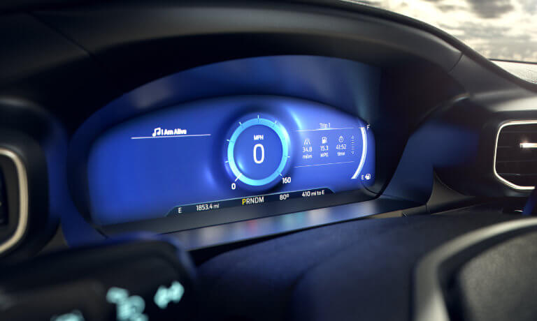 2021 Ford Explorer digital gauge display