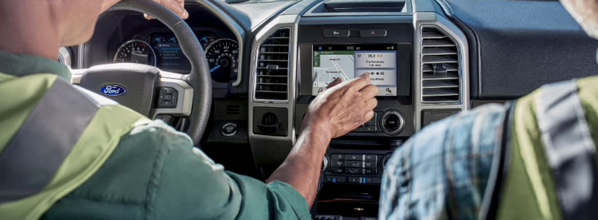 The interior of a Ford F-150