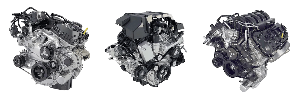 Ford F-150 3.3L V6 engine, 2.7L Ecoboost V6 Engine, 5.0L V8 Engine